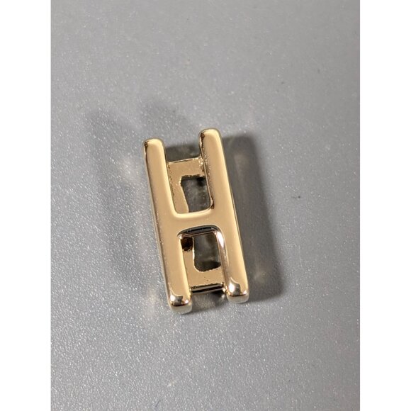 Keep Collective Letter H Gold Tone Slide Charm NEW - Picture 1 of 4